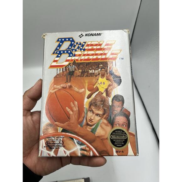 Vtg Double Dribble Nintendo Entertainment System 1985 NES Complete Box Manual - Picture 10 of 13